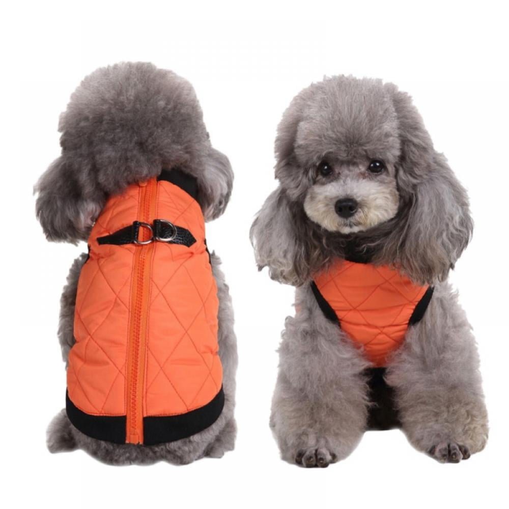 Pet Clothes Jacket Coat With Zipper Warm Dog Clothes Leisure Jacket