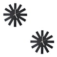 thumbnail image 3 of Reloj de pared Colgante Advancent decoración de la habitación Tamaño compacto color Negro 2Conjunto, 3 of 6