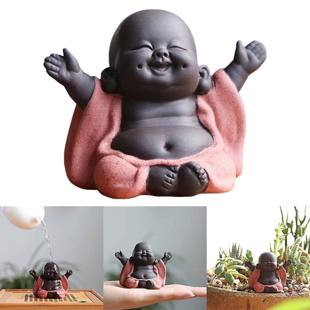 Laughing Buddha Statue Figurine Little Monk Home Ornaments Decoration Gift  