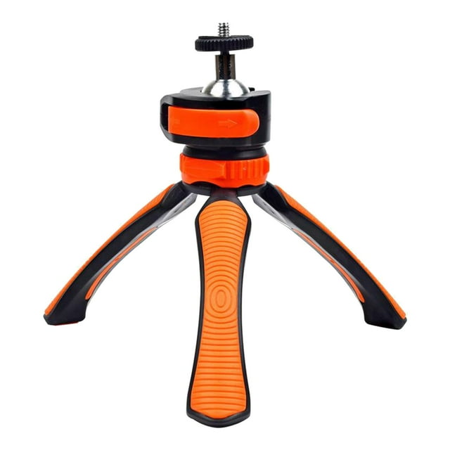 Phone Tripod, Portable Mini Tripod Compatible with Cell Phones and Cameras, Cell Orange