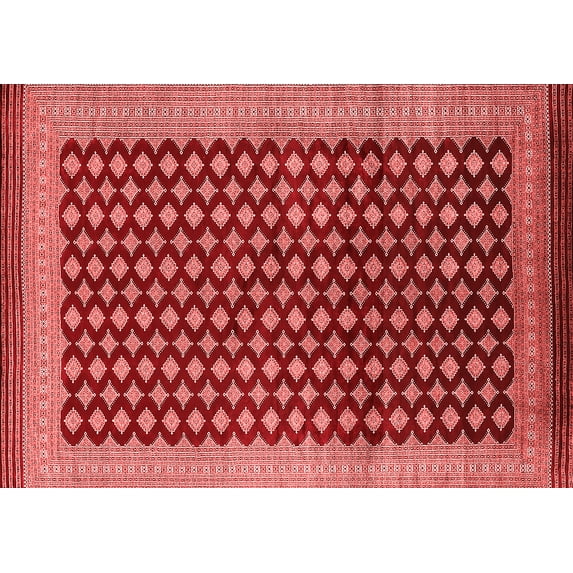 Ahgly Company Indoor Rectangle Oriental Red Industrial Area Rugs, 2' x 4'
