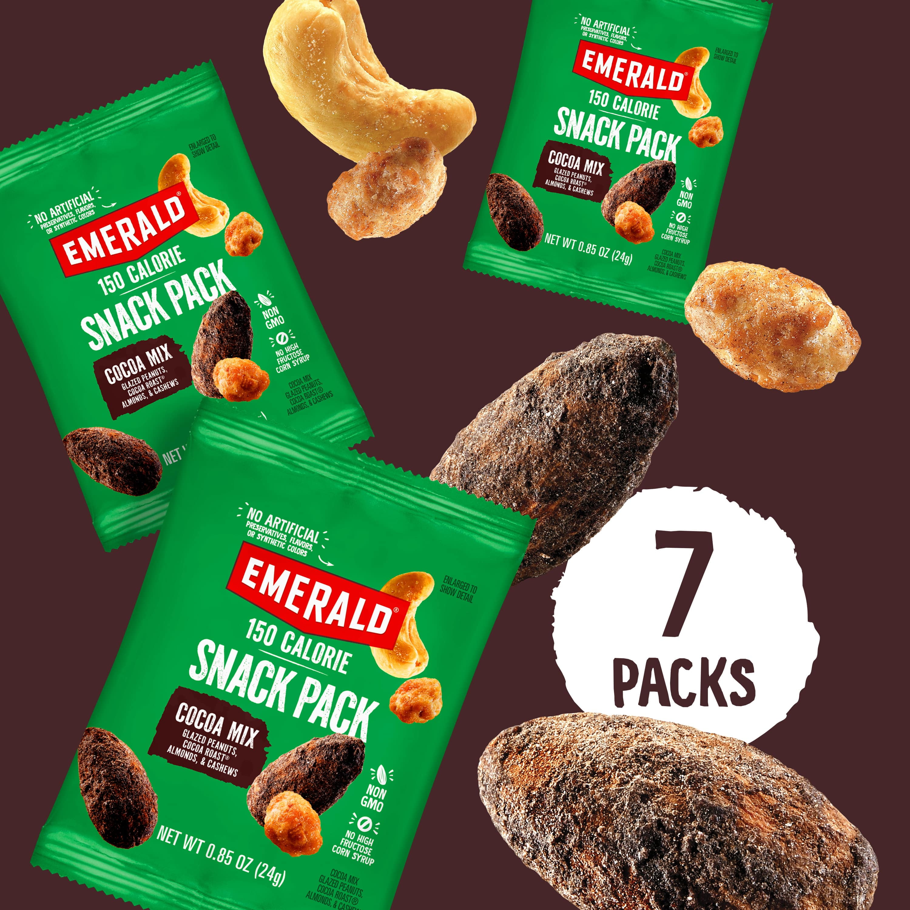 Emerald 150cal Chocolate Peanut Crunch 7ct