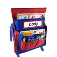 thumbnail image 6 of Student Chair Seat Back Organizer School Stationery Storage Bag Polyester High-Capacity Chairback Buddy Pockets, 6 of 8