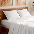 thumbnail image 7 of Mellanni 4-Piece Iconic Queen Bedsheet Set - Microfiber, 16" Deep Pocket, Cooling, Wrinkle, Fade, Stain Resistant, White, 7 of 7