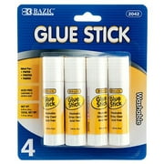 Bazik Glue Stick 4 Piece Washable by Bazic