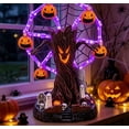 thumbnail image 6 of Halloween Ghost Tree Ferris Wheel Table Decor, Light Up Spooky Resin Figurine For Desktop Mantel Party Indoor Decor, 6 of 8