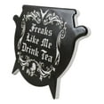 thumbnail image 5 of Set Of 4 Wicca Occult Freaks Bat Skull With Rose Cauldron Ceramic Cork Coasters, 5 of 10