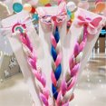 thumbnail image 5 of Lazo de arcoíris para niña, accesorios de princesa para el pelo, elásticos de copo de nieve, accesorios para bebé, trenza sin daños, 5 of 5