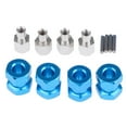 thumbnail image 1 of Hexagonal de Rueda de 12mm 15/20/25mm Adaptador de Extensión Más Combinador para Wraith CC01 AXIAL SCX10 :10 Coche Azul -15mm Hugo  Hub Adaptador extendido hexagonal, 1 of 10