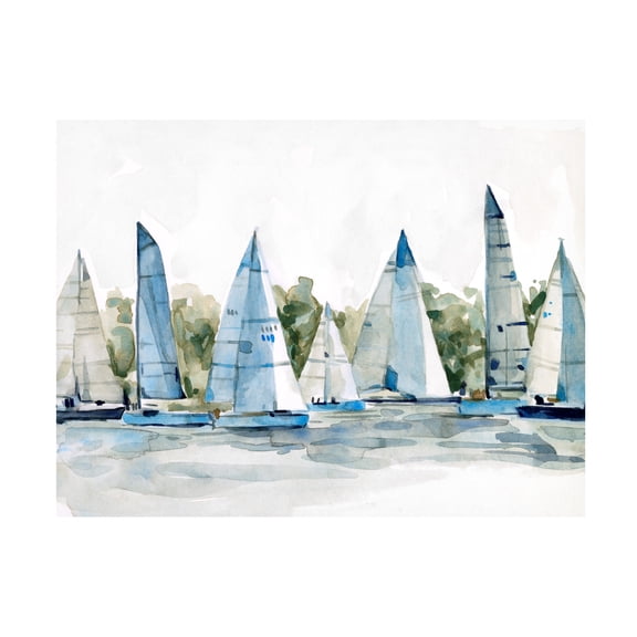 Emma Scarvey 'Pastel Marina I' Canvas Art