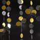 thumbnail image 3 of Juego de 2 guirnaldas de puntos circulares dorados y negros para decoración de fiestas, banderines con purpurina negra para cumpleaños, bodas, Año Nuevo y graduaciones, 3 of 5