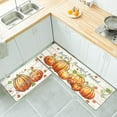 thumbnail image 6 of Pumpkin Anti Fatigue Kitchen Rugs Sets 2 Piece Seasonal Fall Holiday Party Vintage Farmhouse Kitchen Rug Runner Set Non Slip Cushioned Comfort Standing Desk Mat for Home Office Orange, 6 of 6