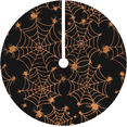 thumbnail image 3 of Falda de árbol personalizada con cualquier logotipo de diseño con red de araña, estera de árbol púrpura de Navidad para decoraciones para fiestas navideñas, 3 of 4