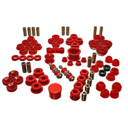 Acura Red Bushings - Energy Suspension 90-93 Acura Integra Red Hyper-Flex Master Bushing Set