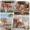 thumbnail image 5 of Orange Tree Fall Outdoor Waterproof Pillow Covers, Vintage Teal Truck Thanksgiving Pumpkin Rustic Decorative Square Throw Pillowcase Sofa Cushion Sham for Patio/Couch/Chair, 18"x18" 2 Pack, 5 of 8