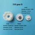 thumbnail image 6 of Arkzeo Plastic Gear For Gearbox 550 And 390 Children 's Electric Car Kid Ride On Toy Car Herramientas Ferramentas Garden 390 gear B set, 6 of 8