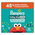 thumbnail image 1 of Pampers Baby Dry Ultra Diapers, Size 4 (22-37 lbs), Absorbent Disposable Diapers, 1 of 26