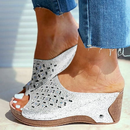 

Vedolay Cushionaire Sandals Women Women s Casual Sandals Open Toe Mules Backless Block Heels Strappy Shoes Green 8.5