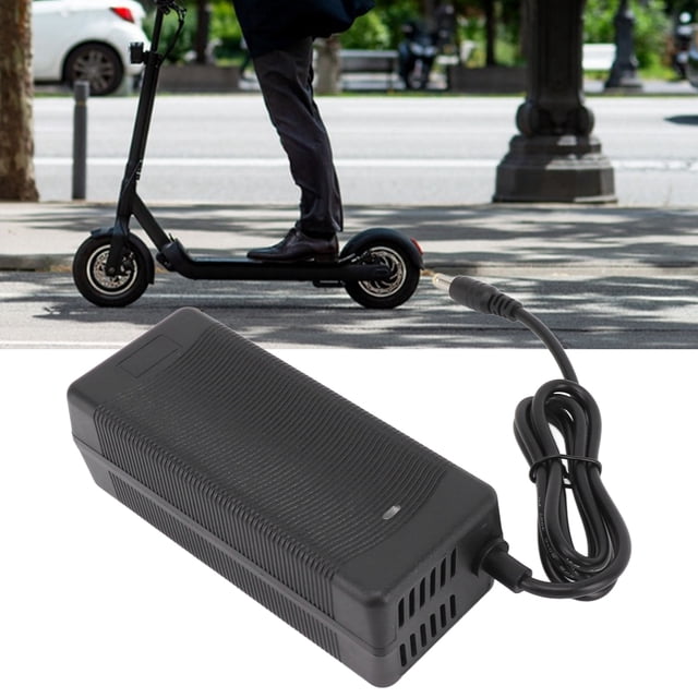 Electric Scooter Charger, AC 100 To 240V Anti Interference Electric Scooter Power Adapter Anti Leakage 54.6V 2A for Replacement EU Plug,UK Plug,US Plug