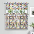 thumbnail image 2 of Kitchen Curtains 36 Inch Short - 3 Panel Set with Cute Cat Paw Pattern, Rod Pocket Window Curtain, 100% Polyester for Pet Lovers Farmhouse, Cafe, Kitchen, Bedroom, Easy Wash, 2 of 6