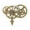 D, variant on Steampunk Badge Brooch Pin for Men Women Antique Engrave Gear Brooch Clip Dress Shirt Lapel Pin Decorative Corsage Clip
