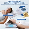 thumbnail image 4 of Sleep Doctor Approved Cervical Neck Pillow for Sleeping,Neck Pillows for Pain Relief,Memory Foam Pillow for Side, Back, Stomach Sleepers, Removable and Washable Cover,(23.62*13.38*5.11/3.39) White, 4 of 7