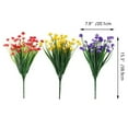 thumbnail image 3 of 10 Bundles UV-Resistant Artificial Eucalyptus Camellias, Fade-Proof Plastic Flowers with Bendable Stems for Hanging Baskets, Garden Fence & Patio Decor(2 of Each of The 5 Colors, 15.3"), By VINOIC, 3 of 6