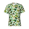 thumbnail image 4 of Qekee Green Avocado (2) Classic Fit T-Shirt Men's Shirt Men's Tight Short Sleeves for Exercise, Running, Mountaineering - Green Avocado (2), 4 of 9