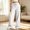 White, variant on Dpytoraw Girls Cozy Wide Leg Sweatpants Elastic Waist Loose Fit Casual Trousers Black Size 5-6 Years