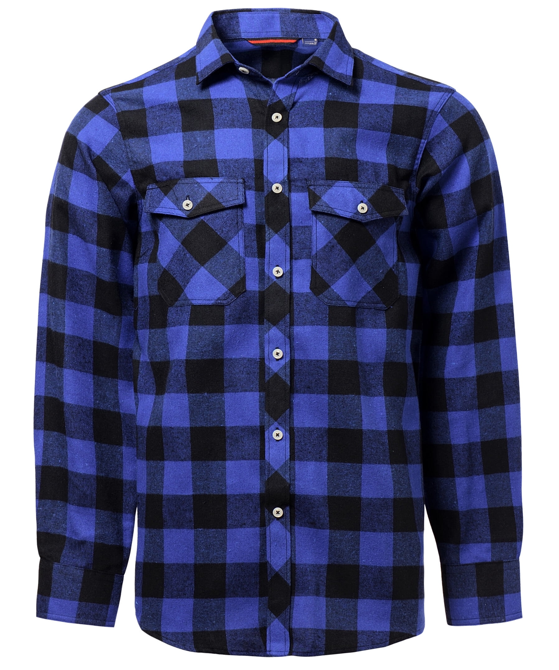 Siliteelon Long Sleeve Flannel Plaid Shirts for Men Button up Shirt ...