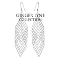 thumbnail image 2 of Latice Dangle Earrings for Women Silver Plated by Ginger Lyne Collection, 2 of 2