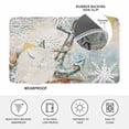 thumbnail image 3 of Blue Anchor Coastal Door Mat Indoor Outdoor,Nautical Summer Beach Starfish Snowflake Non Slip Welcome Mat with Rubber Backing,Absorbent Front Door Mats Entryway Rug for Home Patio Entrance 24"x36", 3 of 9