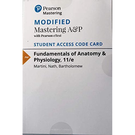 Pre-Owned Modified Mastering A&P with Pearson eText -- ValuePack Access Card -- for Fundamentals of Anatomy & Physiology, 9780134509174, Paperback,