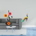 thumbnail image 2 of Dispensador de pañuelos de papel con forma de pavo real , con figura decorativa para el hogar y el jardín, y estante vertical., 2 of 8