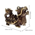 thumbnail image 2 of unbranded 2Ud Colgantes De Latón Para Manualidades Multifunción Llaveros De Dragón Dorado, 2 of 8