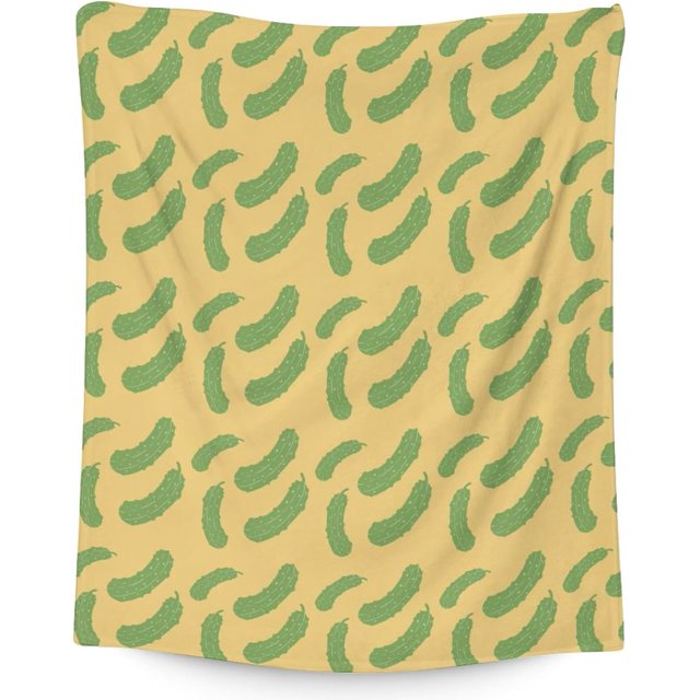 LHSHID Pickle Blanket Gifts Funny Throw Blanket for Adults Kids Lightweight Plush Soft Cozy Warm Flannel Blankets for Bed Couch