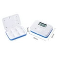 thumbnail image 4 of Storage box,Pill 6 And Reminder By Box - Reminders Alarms - Portable 6 Reminder Pill Box Alarm Convenient 6 Container Box Alarm Convenient Medication Portable Pill Box Timed Reminder Pill, 4 of 6