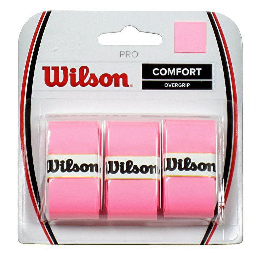 Wilson Pro Overgrip Comfort 3 pack - for Tennis, Badminton, Squash - Choice  of 8 colors 