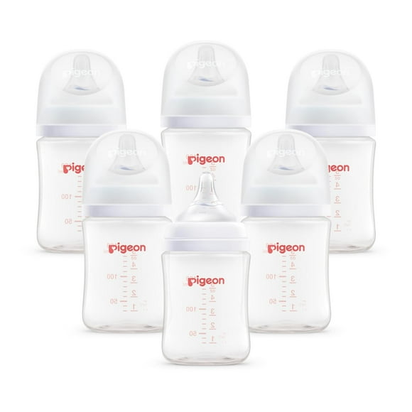 Set de Biberones Pigeon Soft Touch Boca Ancha Libre BPA multicolor