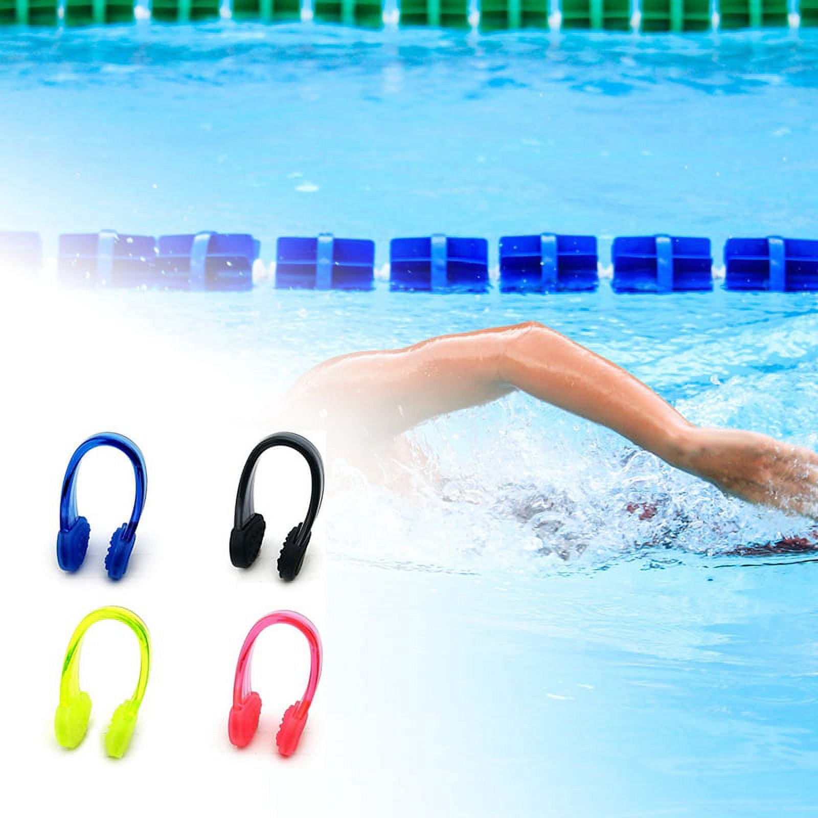 GJX Waterproof Kids Swimming Nose Clip, Silicone Multi-color, 3.51 x 3.51 x 1.17 Inches, 0.07 lb