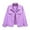 Purple, variant on TTUHYWXI Denim Jacket for Women Button Down 3/4 Long Sleeve Cropped Jean Jackets with Pockets Casual Lightweight Shackets 2025 (Hot Pink, M)