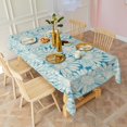 thumbnail image 3 of Daisy Flower Pattern Rectangle Tablecloth 60"x102",Waterproof Polyester Rectangle Table Cloth, Wipeable Spillproof Polyester Tablecloth for Dining, Camping, Indoor and Outdoor, 3 of 6