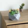 Efavormart 7" Small Gray Cement Succulent Planter Mini Modern Concrete ...