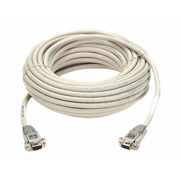 Black Box 15ft DB9 to Serial DB9 F/F Serial Null-Modem Cable Gray EYN257T0015-FF