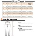 thumbnail image 2 of yunLCZ Women's Straight Leg Pants High Wa Women's Side Button Pockets Solid Color Mid Waist Cotton Linen Casual Slacks, 2 of 4