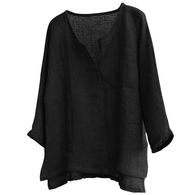 KIHOUT Spring Winter Sweatshirts for Men, Summer Long SleevesV-Neck Comfortable Loose Blouse Tops, Size M-4XL