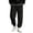 BC29_Black, variant on Corduroy Drawstring Sweatpants for Men Casual Joggers Relaxed Fit Pants Fall Winter Elastic Waist Cuffed Ankle Trousers Black 3XL