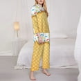 thumbnail image 4 of Bingfone Womens Pajama Sets White Ice Cream Print,Long Sleeve Loungewear Pajamas Set-Xx-Large, 4 of 9