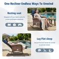 thumbnail image 5 of Gymojoy 2pcs Wicker Outdoor Lounge Chair Patio Zero Gravity Rocking Recliner Chair with Adjustable Backrest & Footrest for Pool Deck, 5 of 9
