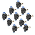 thumbnail image 1 of Controlador De Velocidad De Flujo De Aire, Válvula De Control De Velocidad De Flujo Fácil De Instalar Con Diseño De Conexión Rápida Para Herramientas Neumáticas De Tuberías, 1 of 8